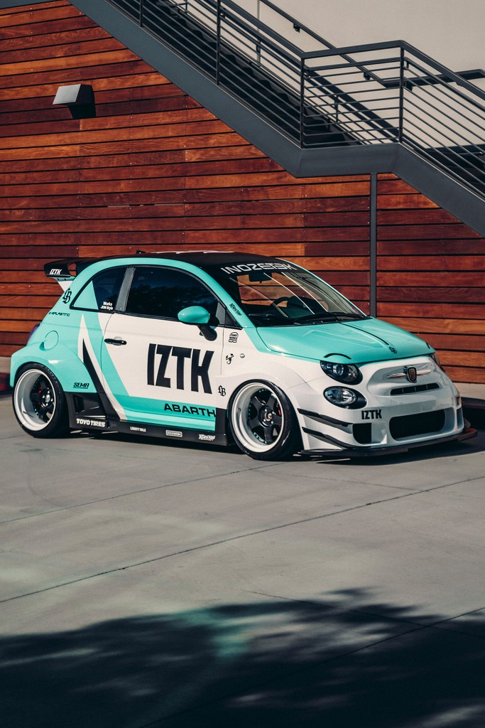 INOZETEK Gloss Champion White LB-Works Abarth 595 Fiat 500